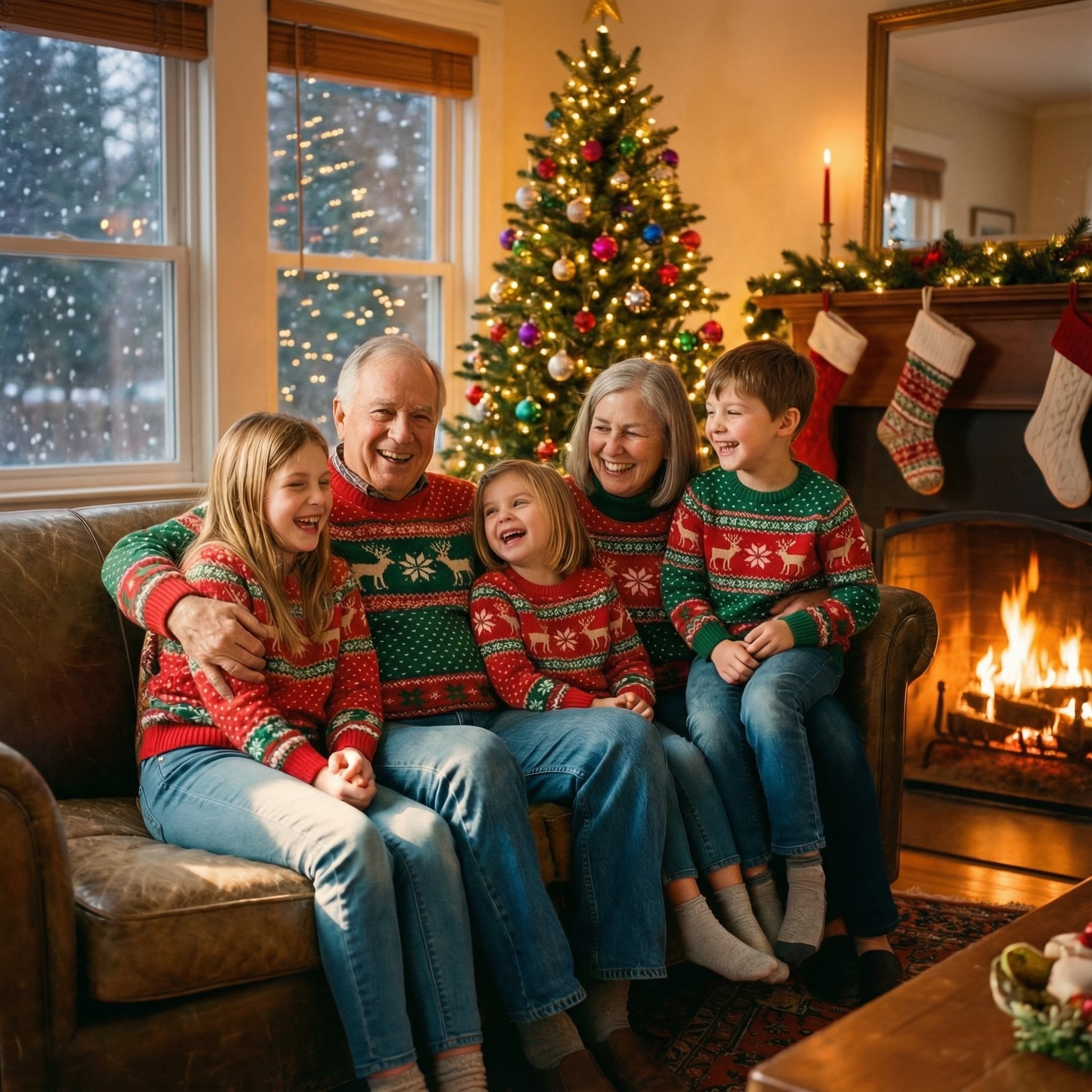 Family Holiday Portrait